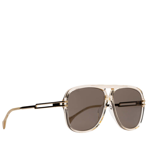 Gucci Aviator Sunglasses - Yellow/Gold/Brown