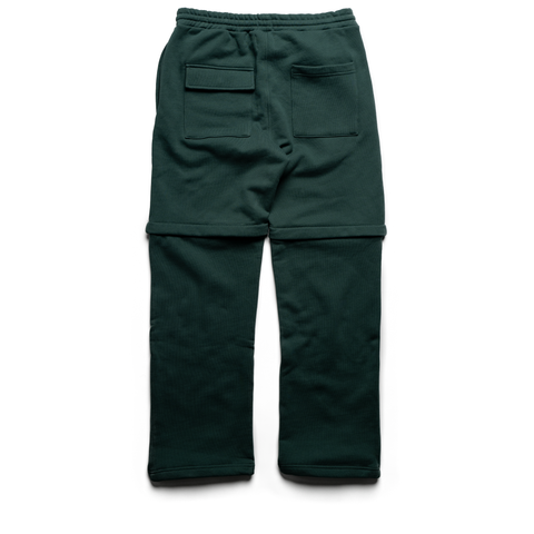 JSP x Round Two Convertible Sweatpants - Forest Green