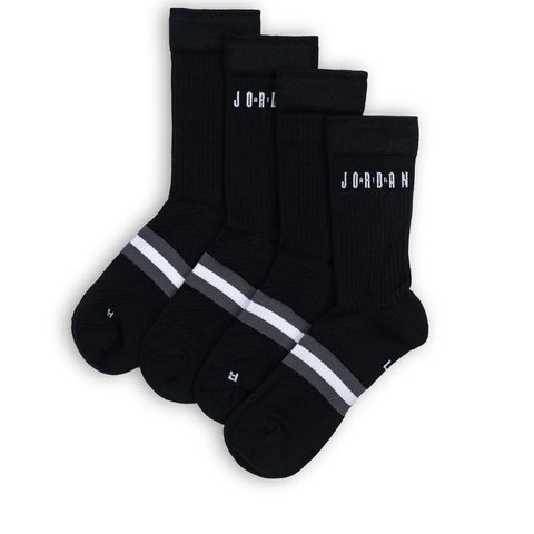 Jordan Legacy Workmark Crew Socks (2-Pack) - Black/Grey