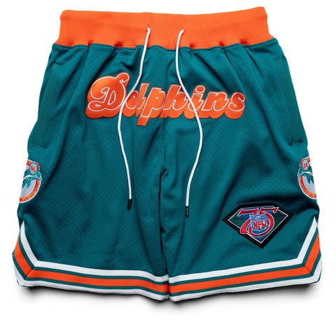Just Don Miami Dolphins Short - Teal/Orange, Size XS by Sneaker Politics