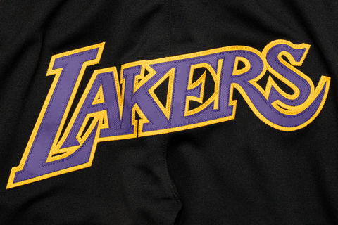 Black Pyramid Men's Los Angeles Lakers Logo Hoodie Yellow