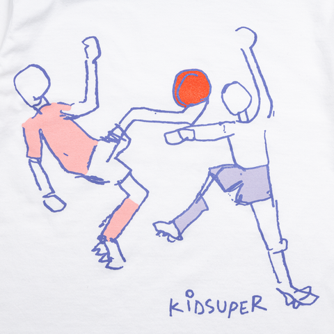 KidSuper Soccer Dance Tee - White