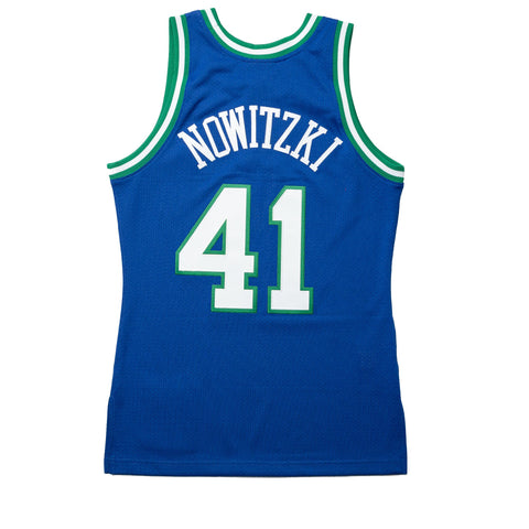 Mitchell & Ness Dallas Mavericks Authentic Dirk Nowitzki Road 1998-99 Jersey - Blue