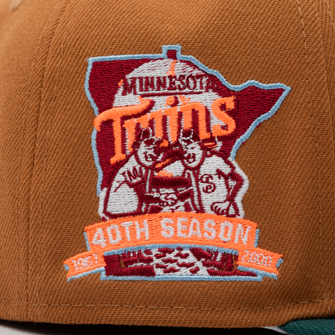 New Era x Politics Minnesota Twins 59FIFTY Fitted Hat - Wheat/Pine