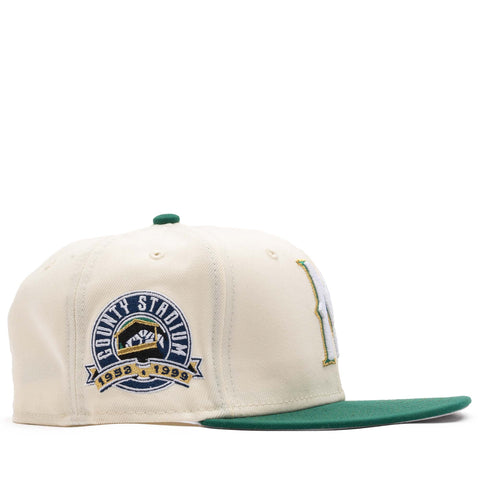 New Era x Politics Milwaukee Brewers 59FIFTY Fitted Hat - Chrome/Green
