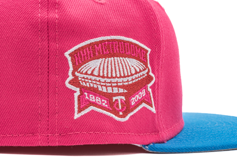 New Era x Politics Minnesota Twins 59FIFTY Fitted Hat - Beetroot/Southwest Blue