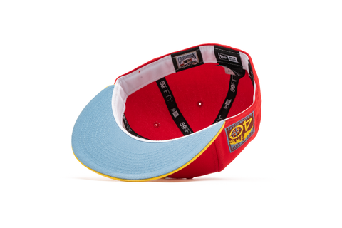 New Era x Politics Seattle Mariners 59FIFTY Fitted Hat - Red/Yellow