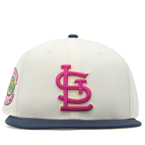 New Era x Politics St. Louis Cardinals 59FIFTY Fitted Hat - Creme/Navy