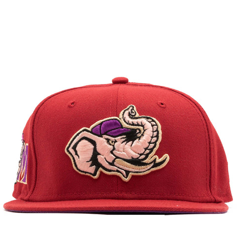 New Era x Politics Modesto A's 59FIFTY Fitted Hat - Pinot Red