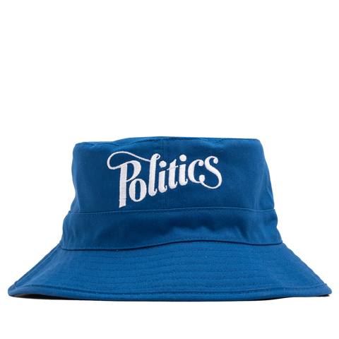 Politics x Mitchell & Ness Dallas Mavericks Reversible Bucket Hat - Blue/Grey