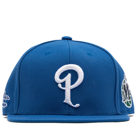 Politics x Mitchell & Ness Dallas Mavericks Fitted Hat - Blue
