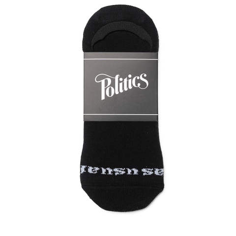 Politics No Show Socks - Black
