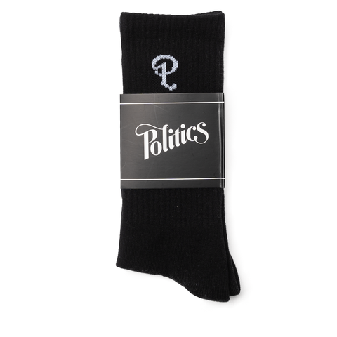 Politics P Logo Socks - Black