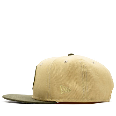 New Era x Politics Fort Worth Cats 59FIFTY Fitted Hat - Vegas Gold/Olive